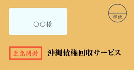 沖縄債権回収サービスの督促状